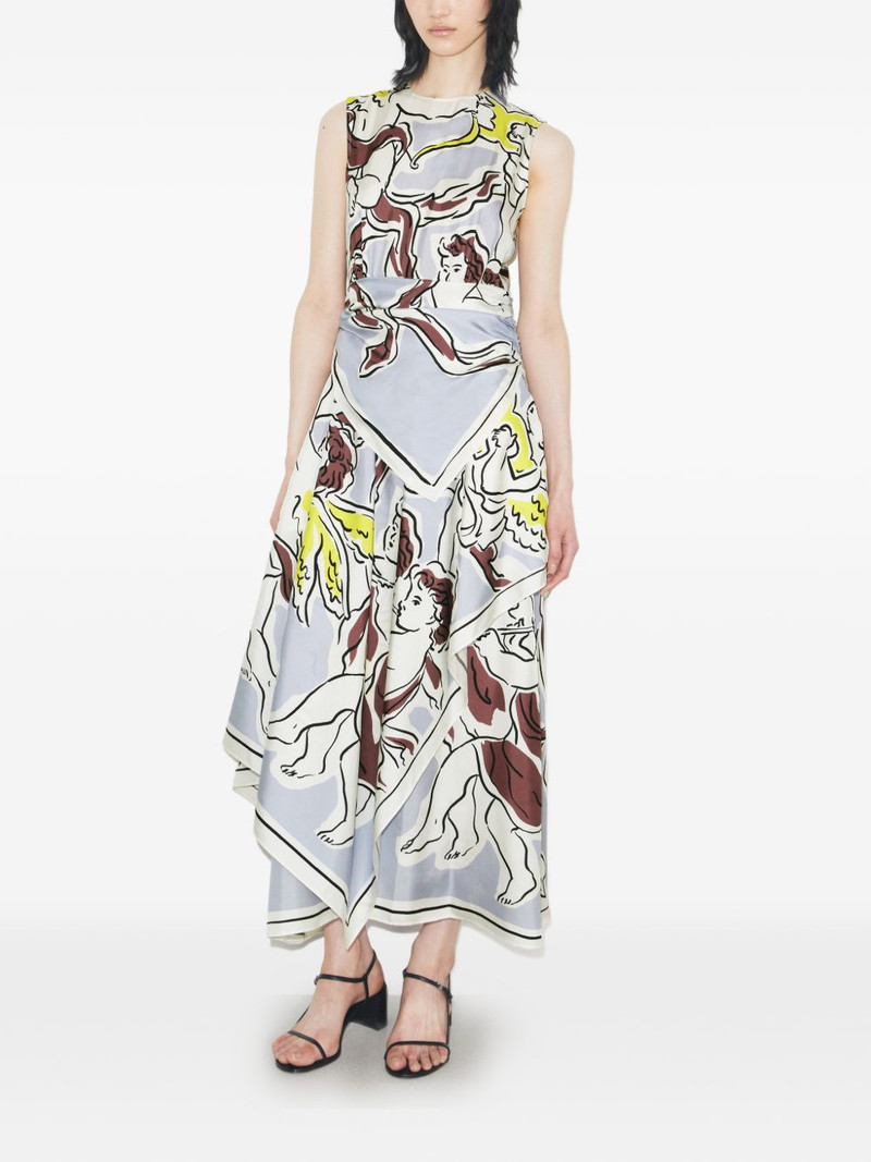 TORY BURCH printed silk dress outlook