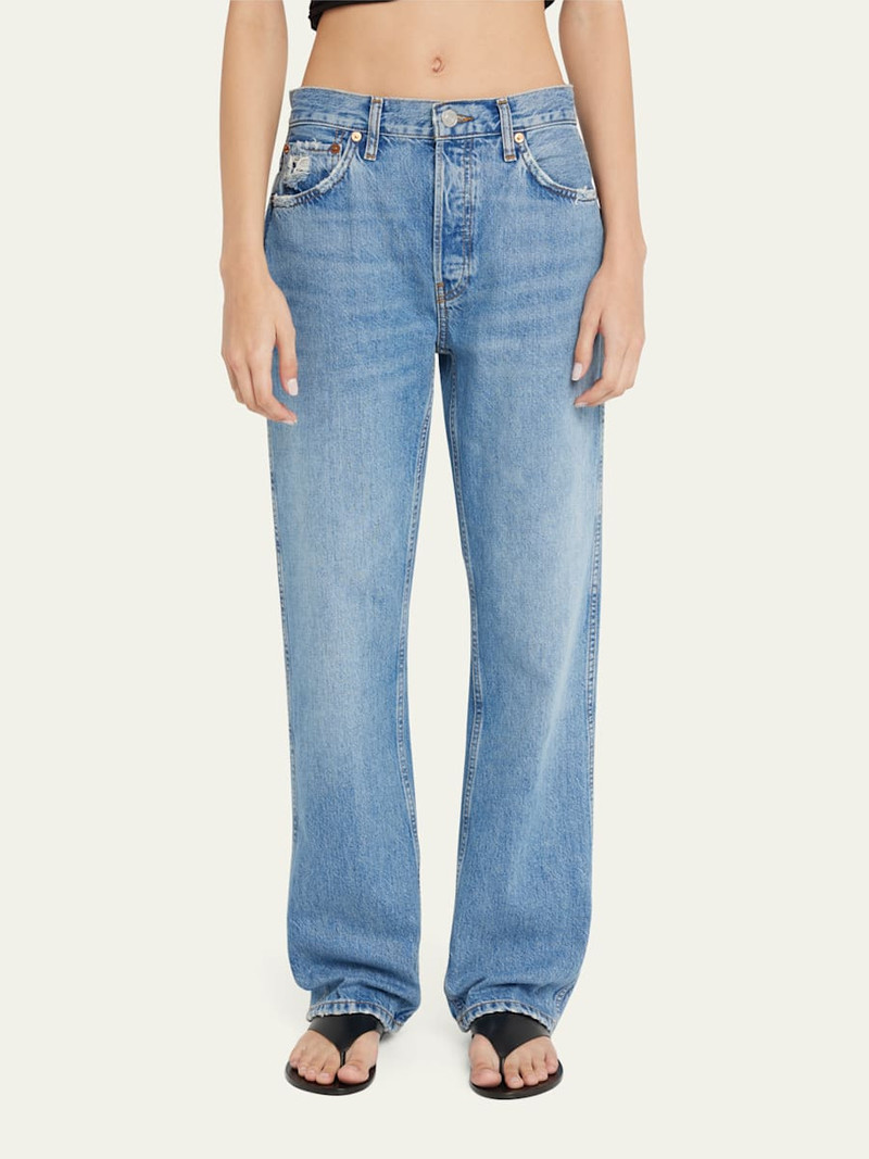 High-Rise Loose Rigid Straight-Leg Jeans 4