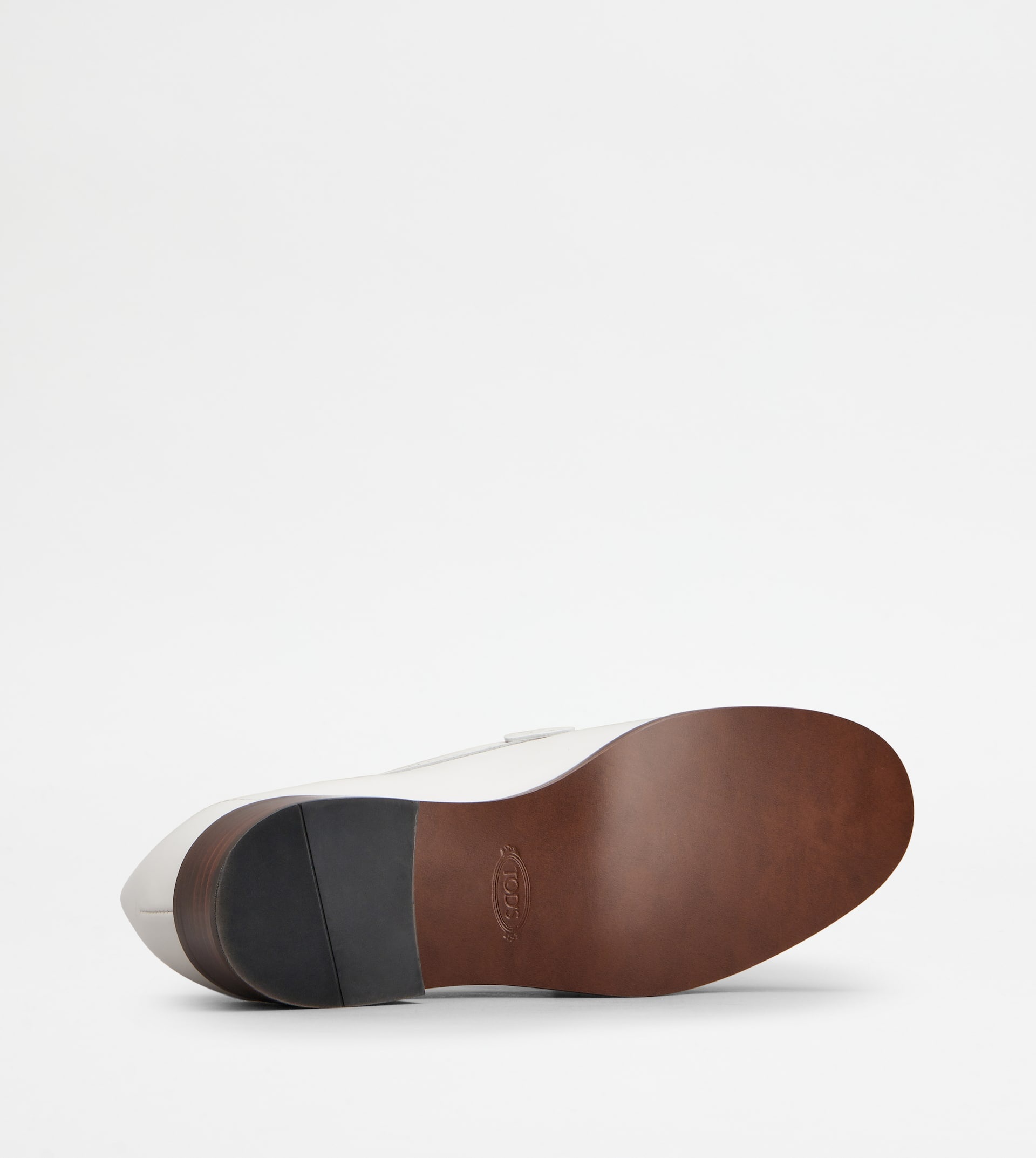 LOAFERS IN LEATHER - WHITE - 4