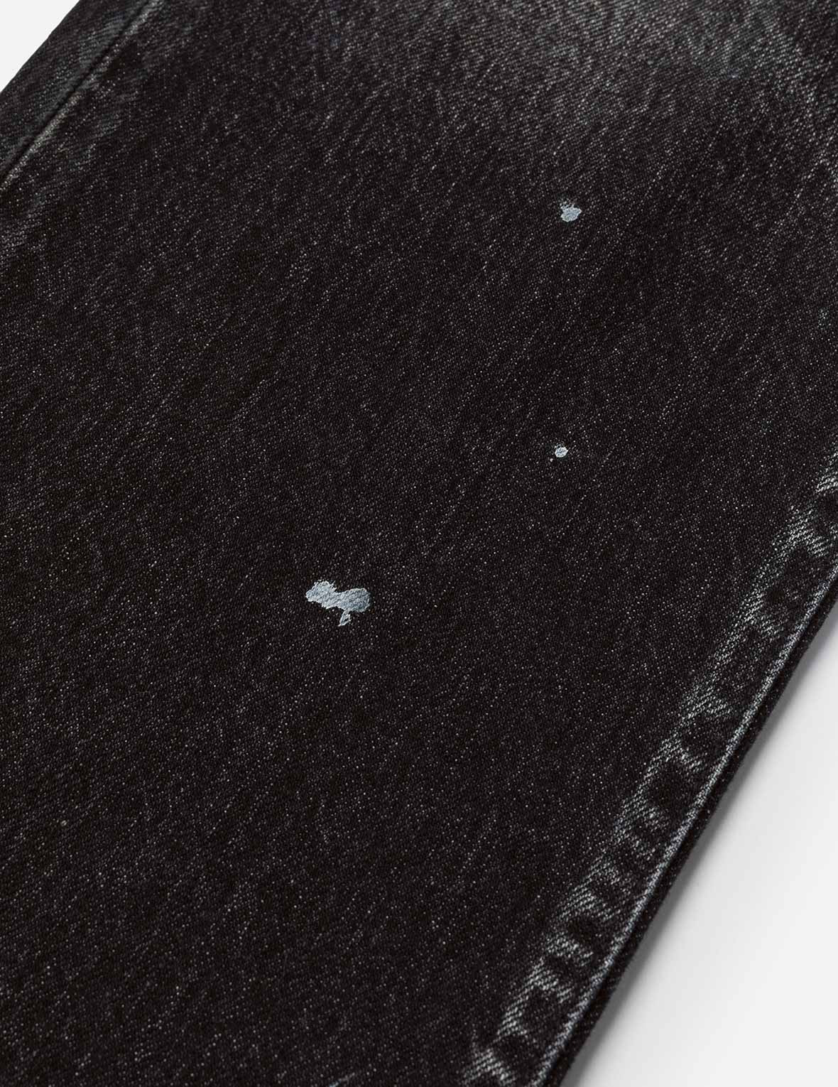 Washed Seagull Print Regular Fit Jeans - 4