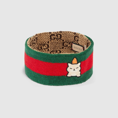 GUCCI Double-sided terrycloth headband outlook