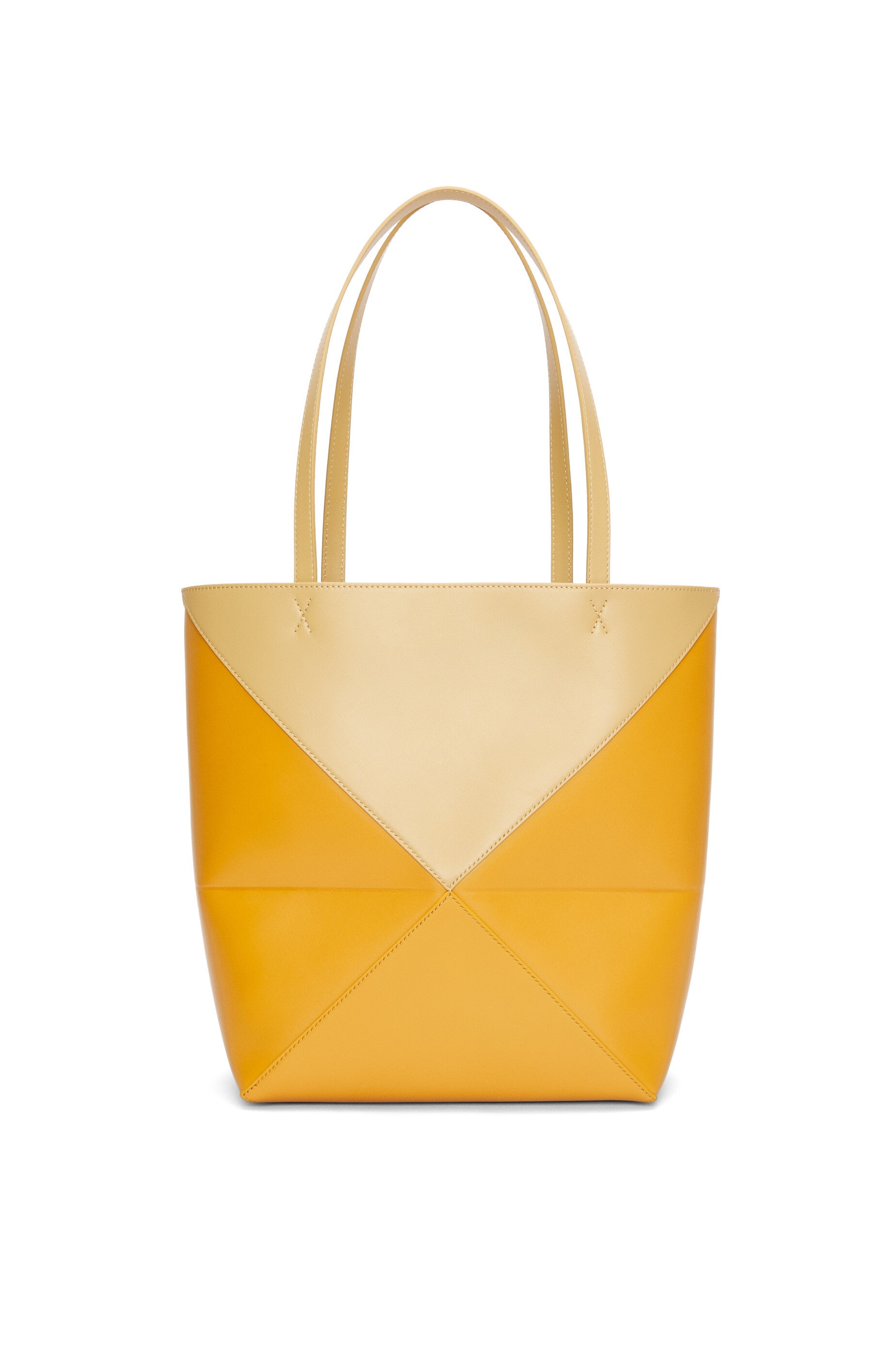 Puzzle Fold Tote in shiny calfskin - 7