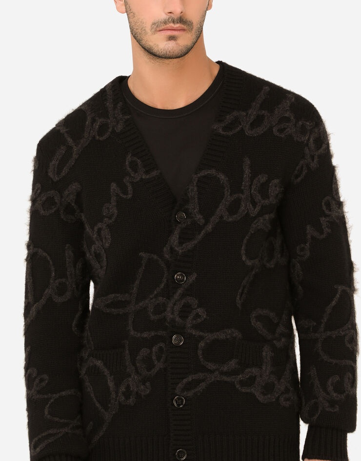 Cashmere cardigan with Dolce&Gabbana embroidery - 4