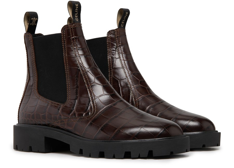 Margaret Chelsea boot in crocodile stamped calfskin - 2