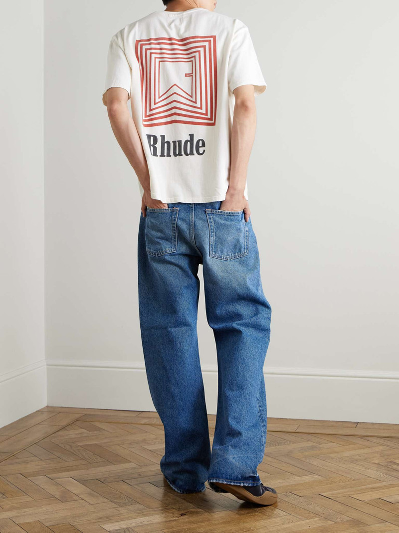 Rhude Logo-Print Cotton-Jersey T-Shirt outlook