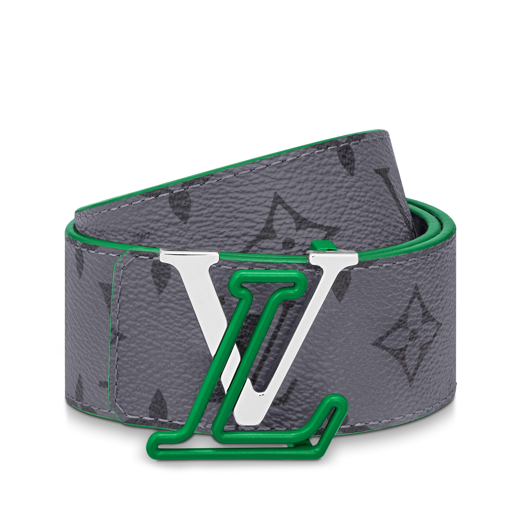 小物 LOUIS VUITTON GREEN MONOGRAM BELT Louis Vuitton Takashi Murakami Green Camouflage Monogram