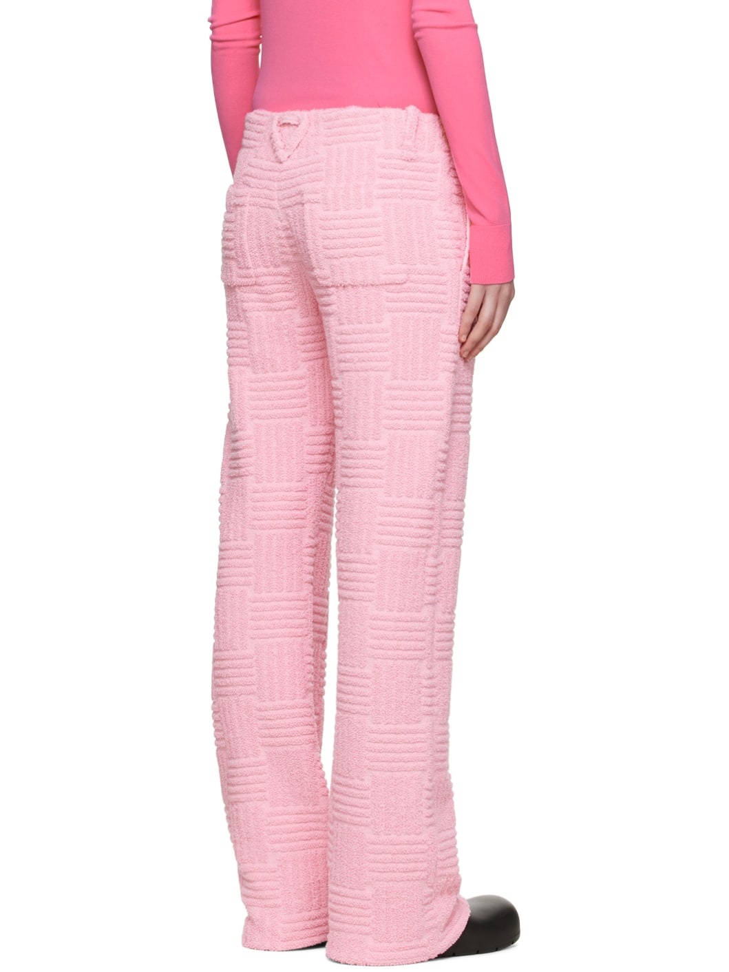 Pink Intreccio Trousers - 3