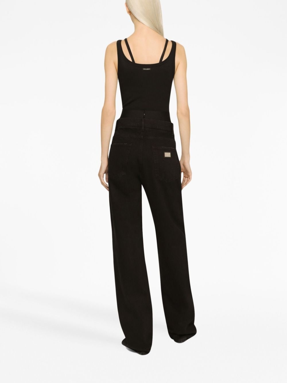 high-rise straight-leg jeans - 4