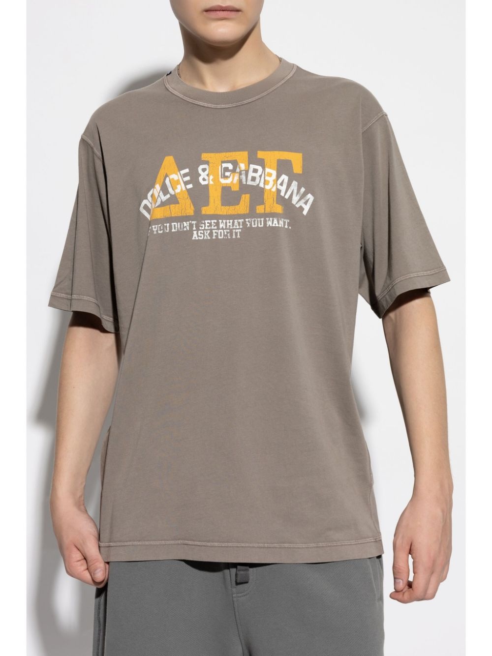 logo-print cotton T-shirt - 3