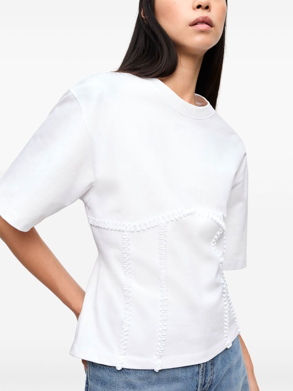 appliqué-detail T-shirt - 5