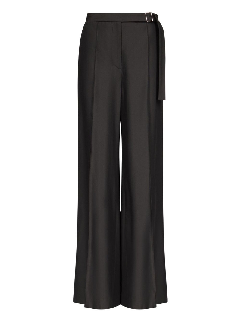 pleated buckle-fastening trousers 1