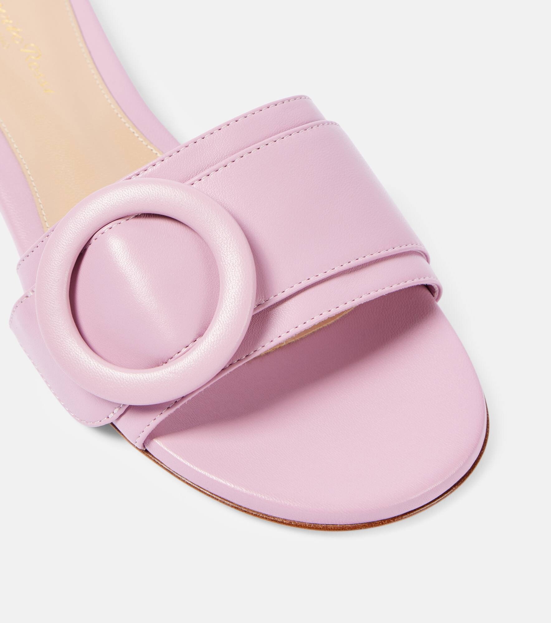 Leather slides - 6