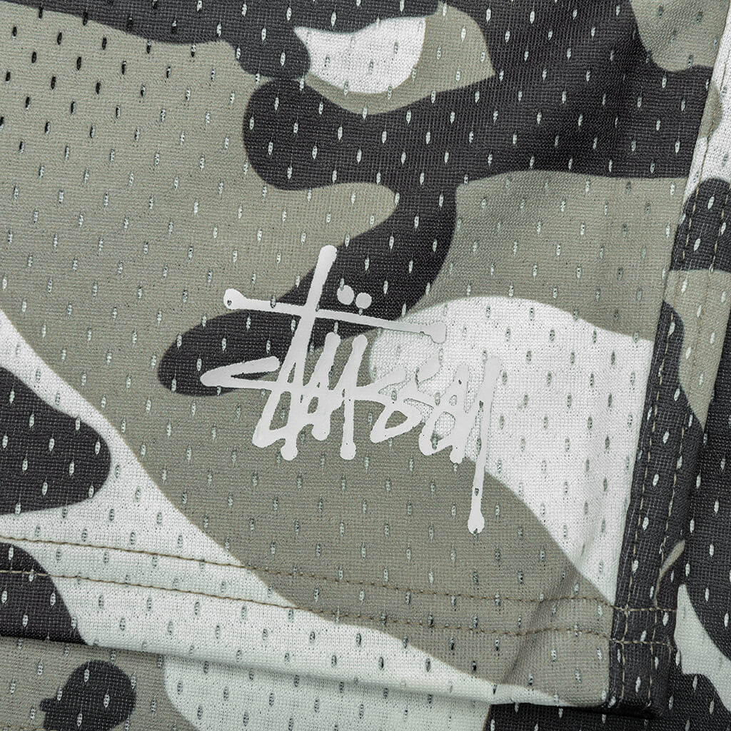 MESH BASIC SHORTS - SNOW CAMO - 4