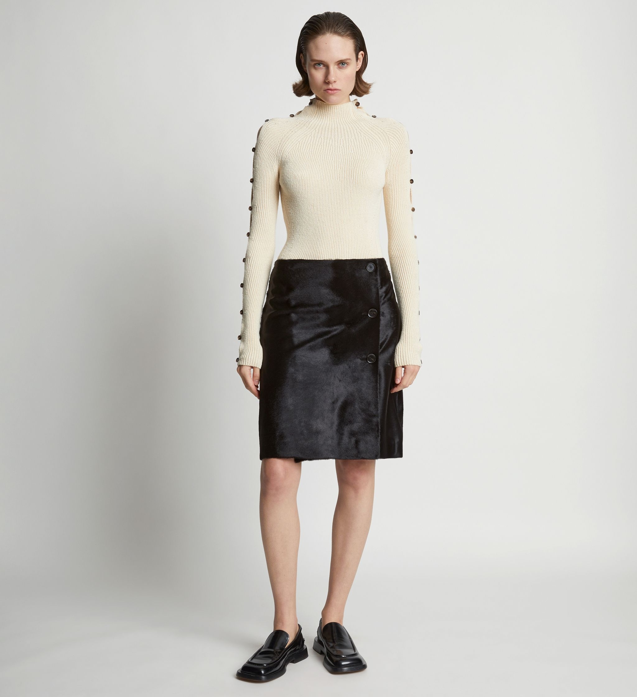 Solid Haircalf Skirt - 2