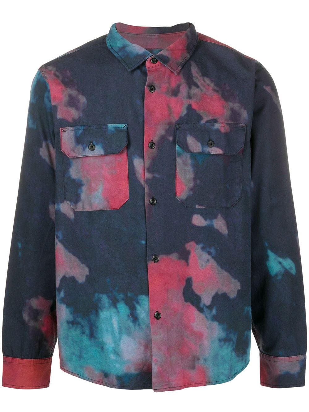 tie dye print shirt - 1