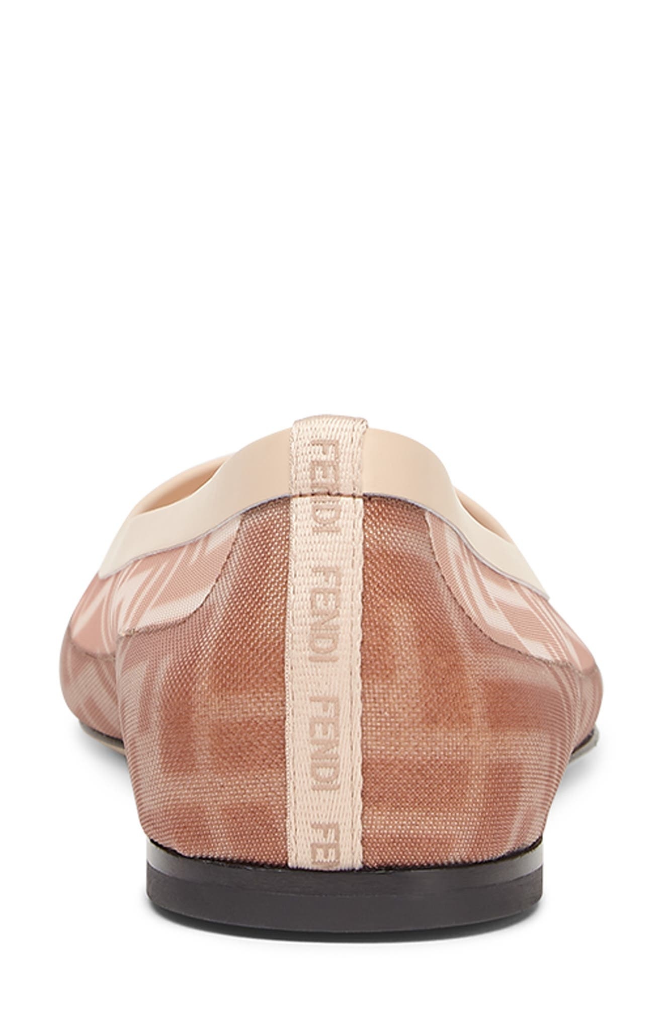 Fendi Colibri Pointed Toe Ballet Flat in Rose at Nordstrom - 4