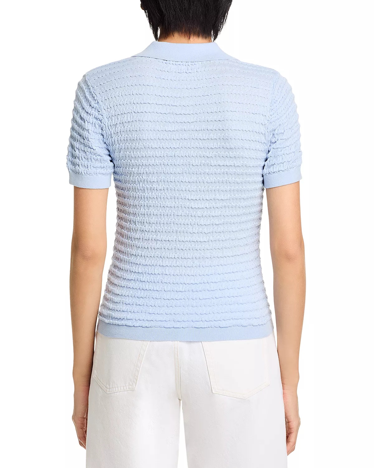 The Smocked Silk Polo - 3
