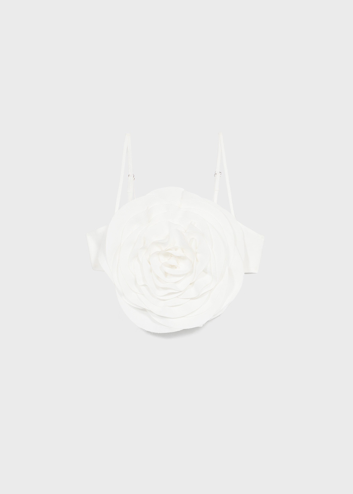 ROSE-EFFECT TOP IN GABARDINE - 1