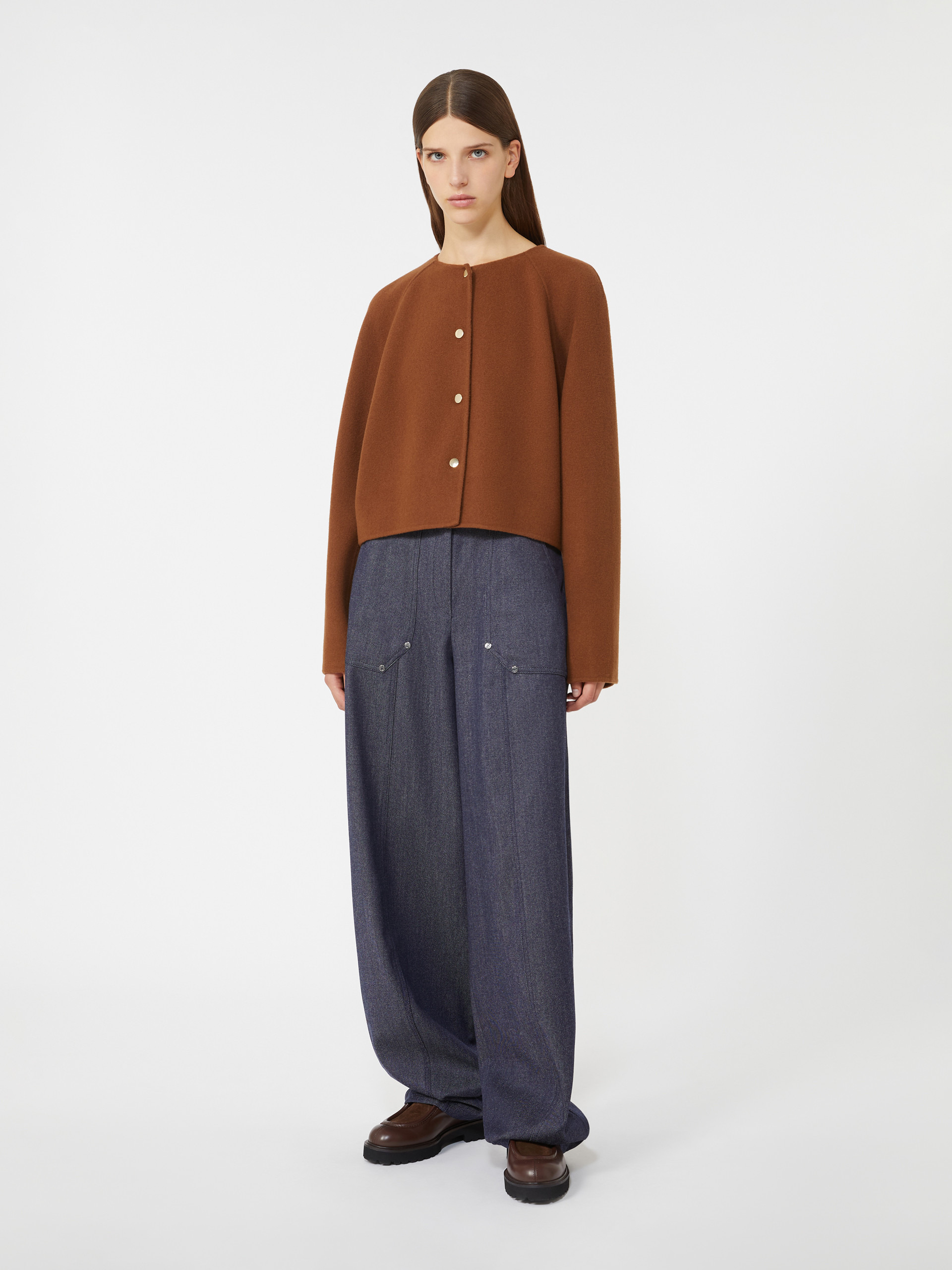 EBBRI Wool and cashmere cropped jacket - 2