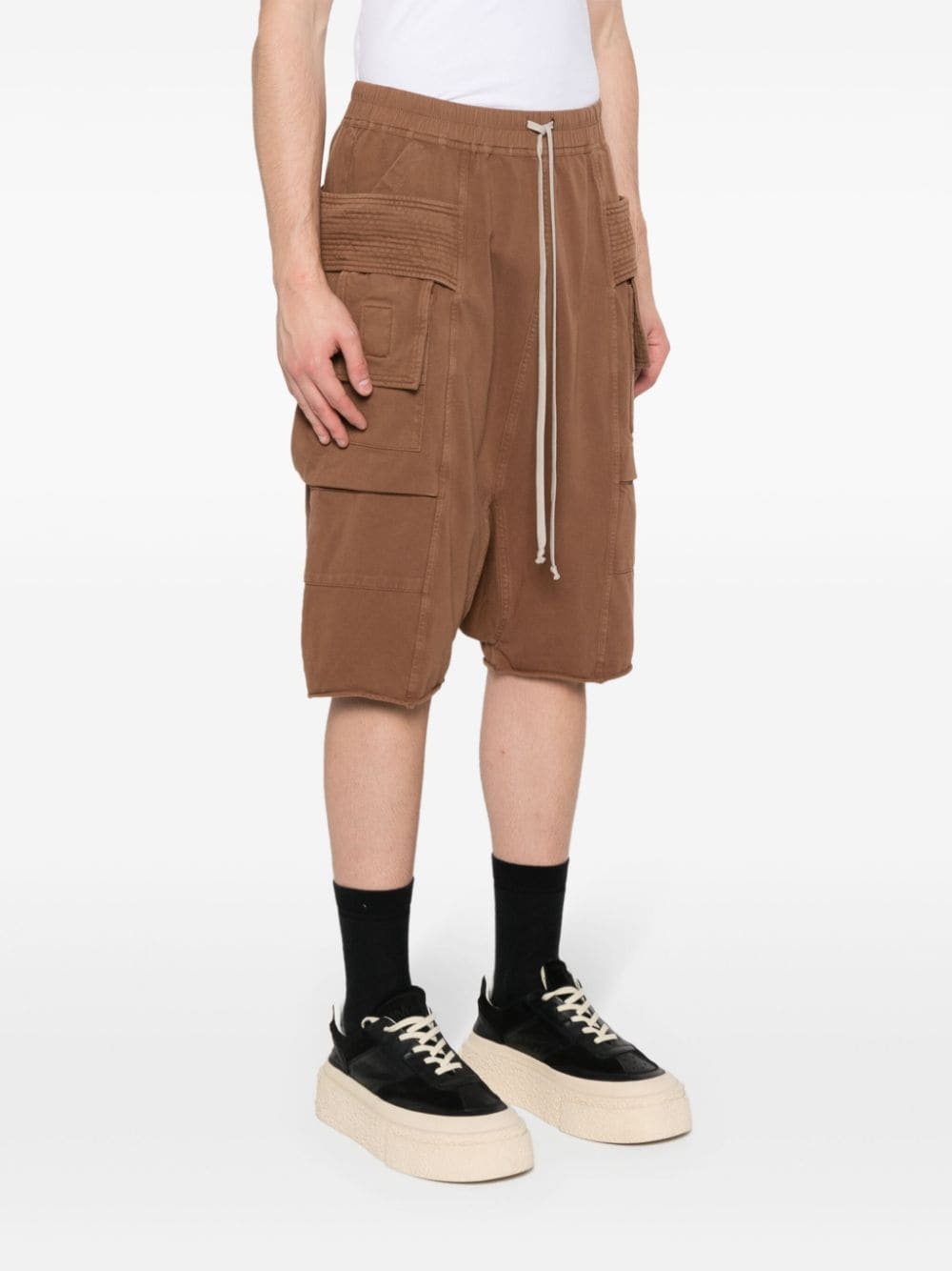 jersey cargo shorts - 3