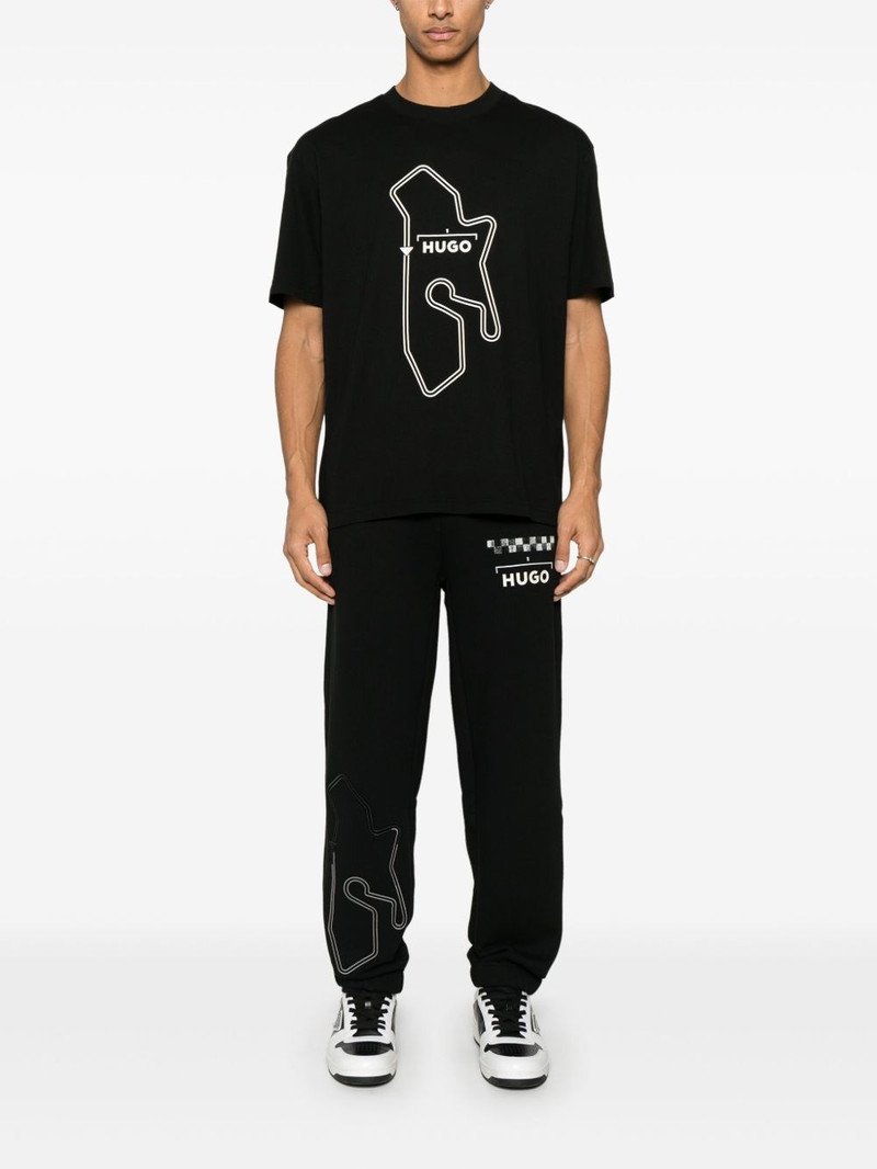 HUGO logo-print track pants outlook