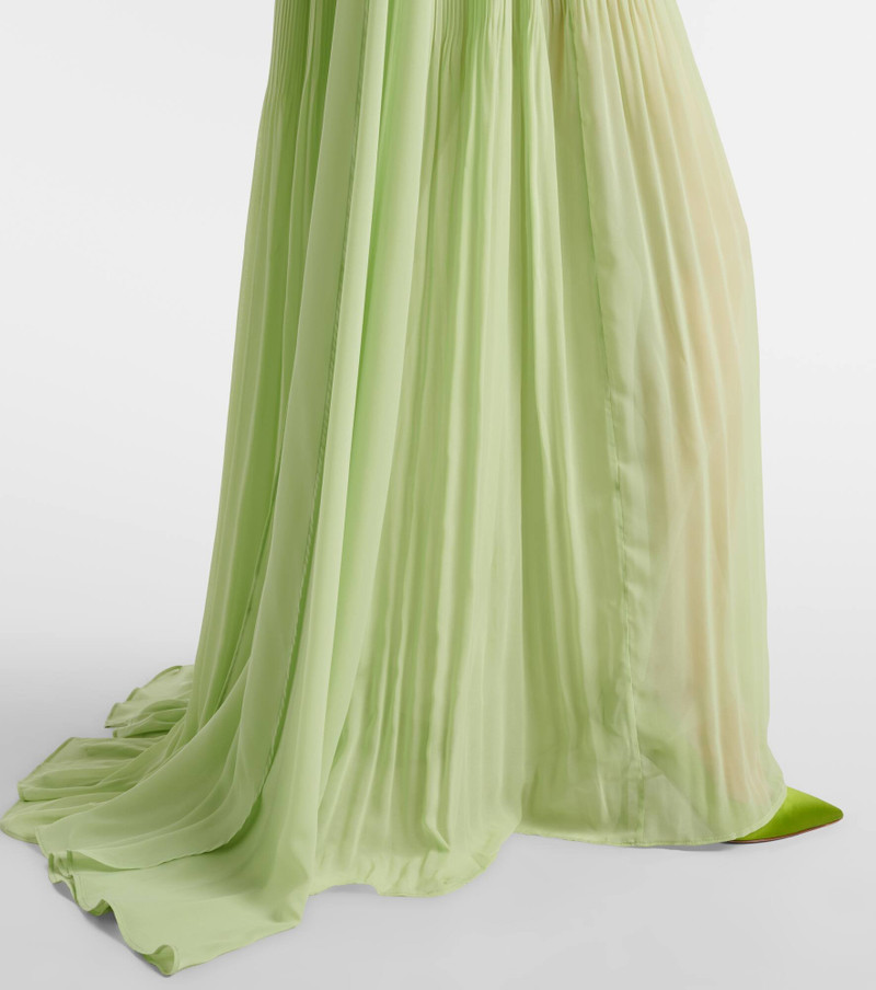 Jaclyn floral-appliqué bustier gown 5