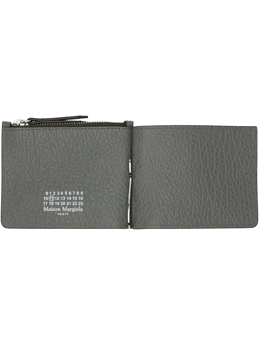 Gray Slim 2 Pincer Bifold Wallet - 3