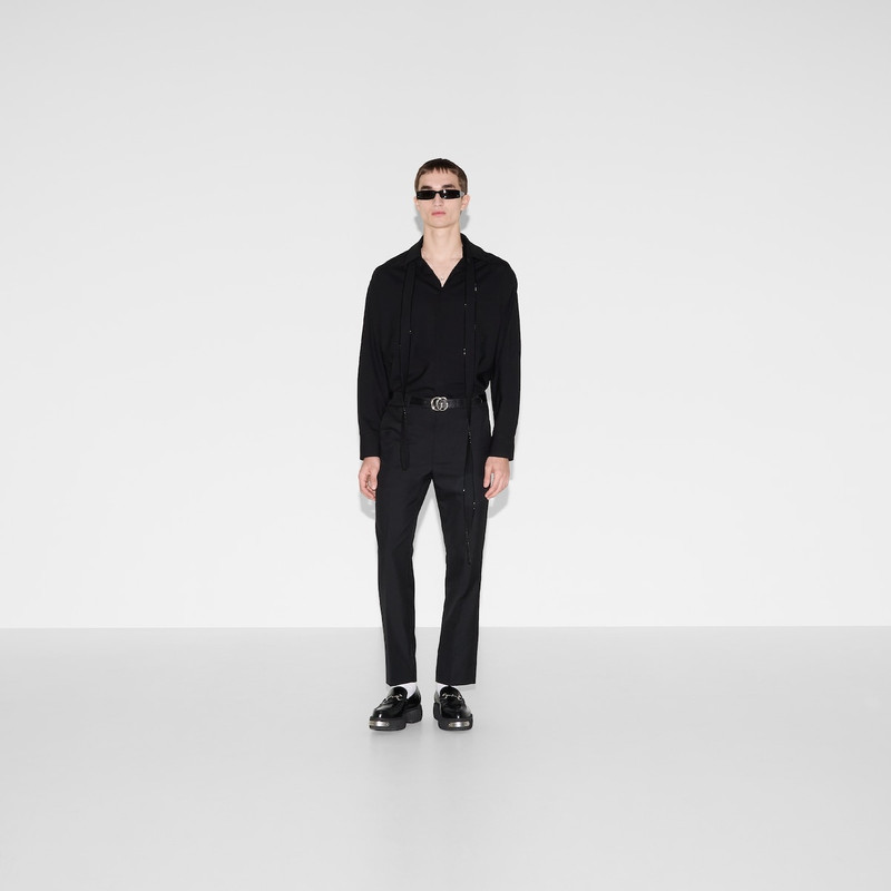 GUCCI Oversize stretch wool shirt outlook