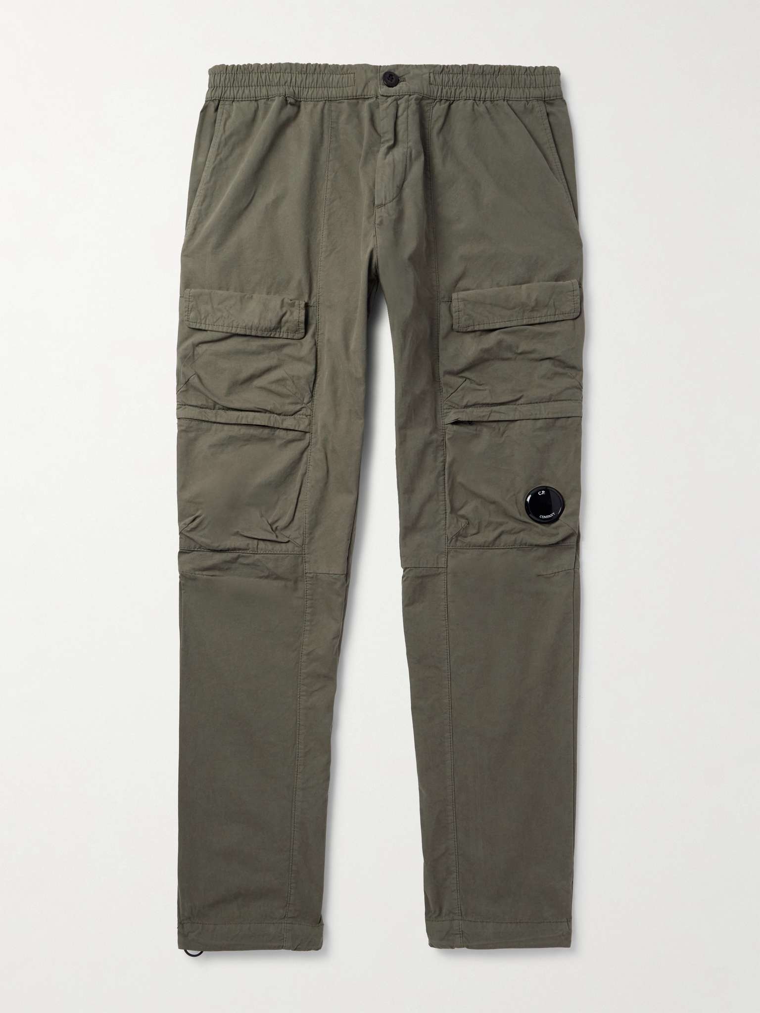 Straight-Leg Logo-Appliquéd Cotton Cargo Trousers - 1