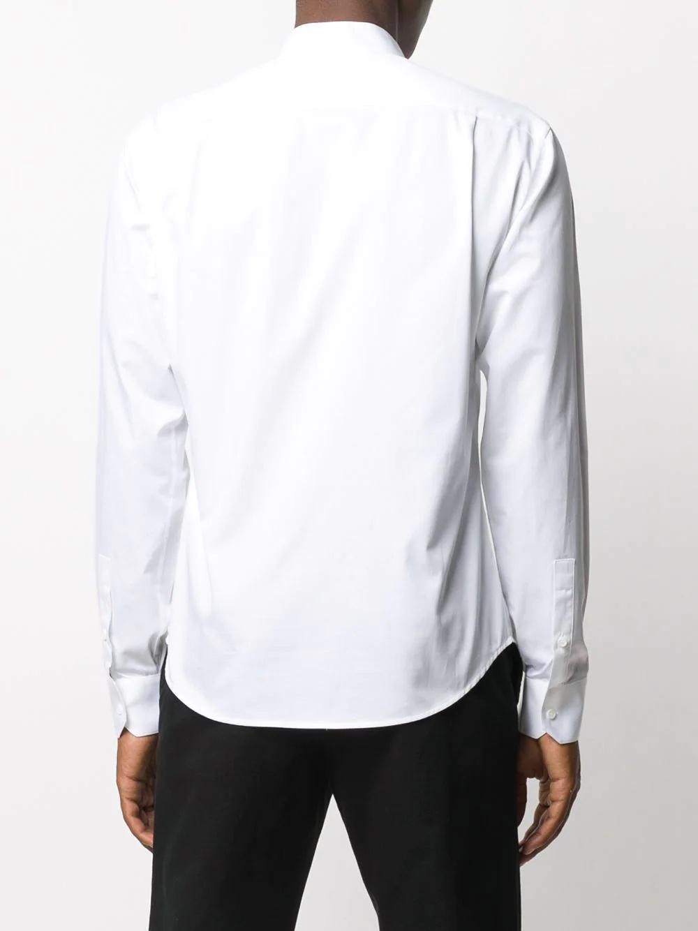 mandarin collar shirt - 4