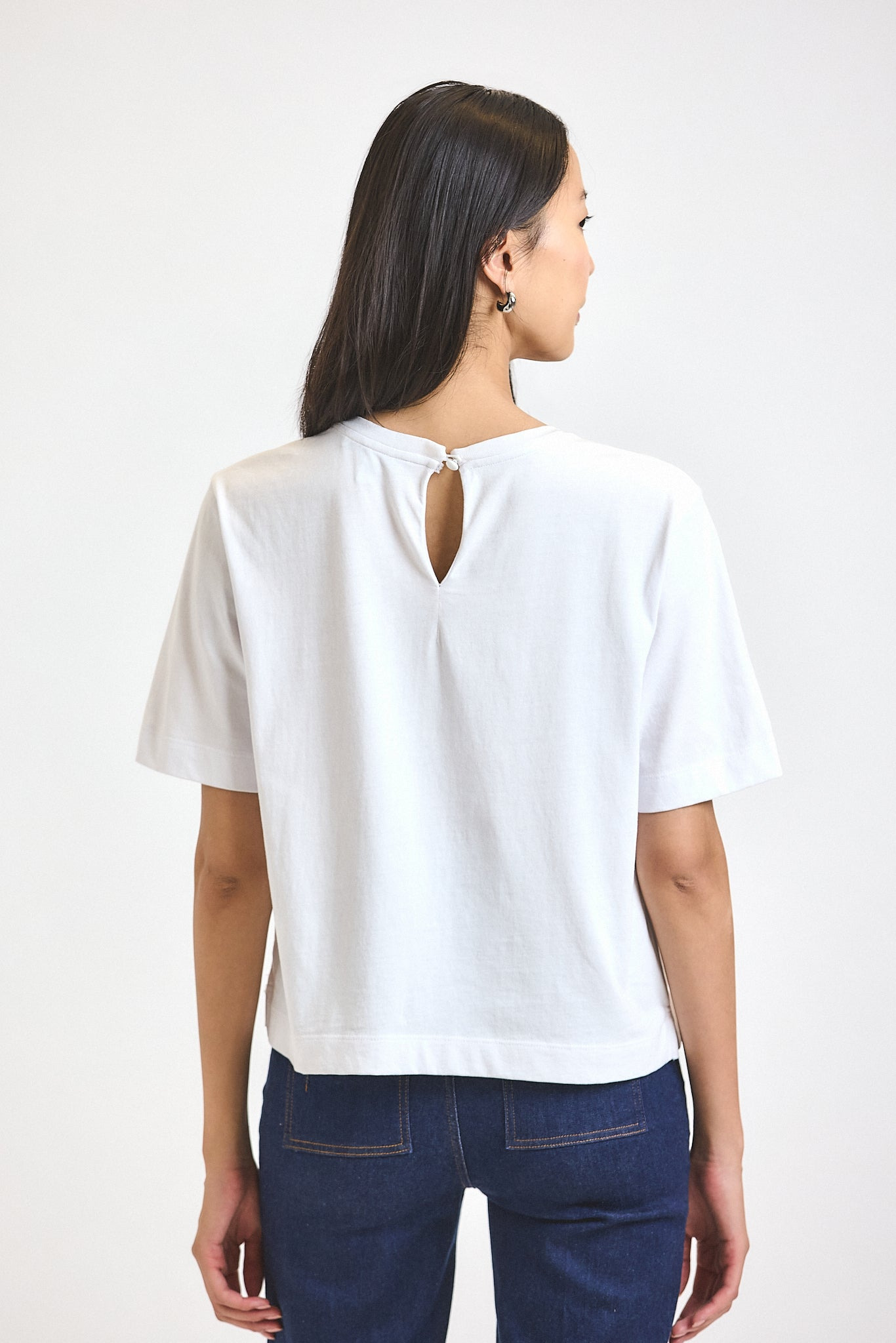 MIRANDA COTTON JERSEY BOXY TEE - 5