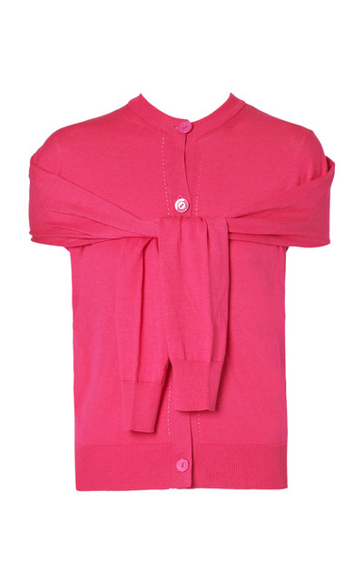 Erdem Knit Cotton-Silk Cardigan pink outlook
