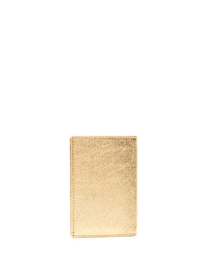 Comme Des Garçons logo-debossed metallic wallet outlook