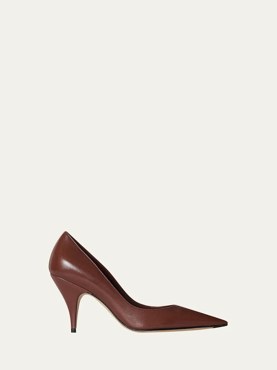 80mm Liisa Leather Pumps - 1