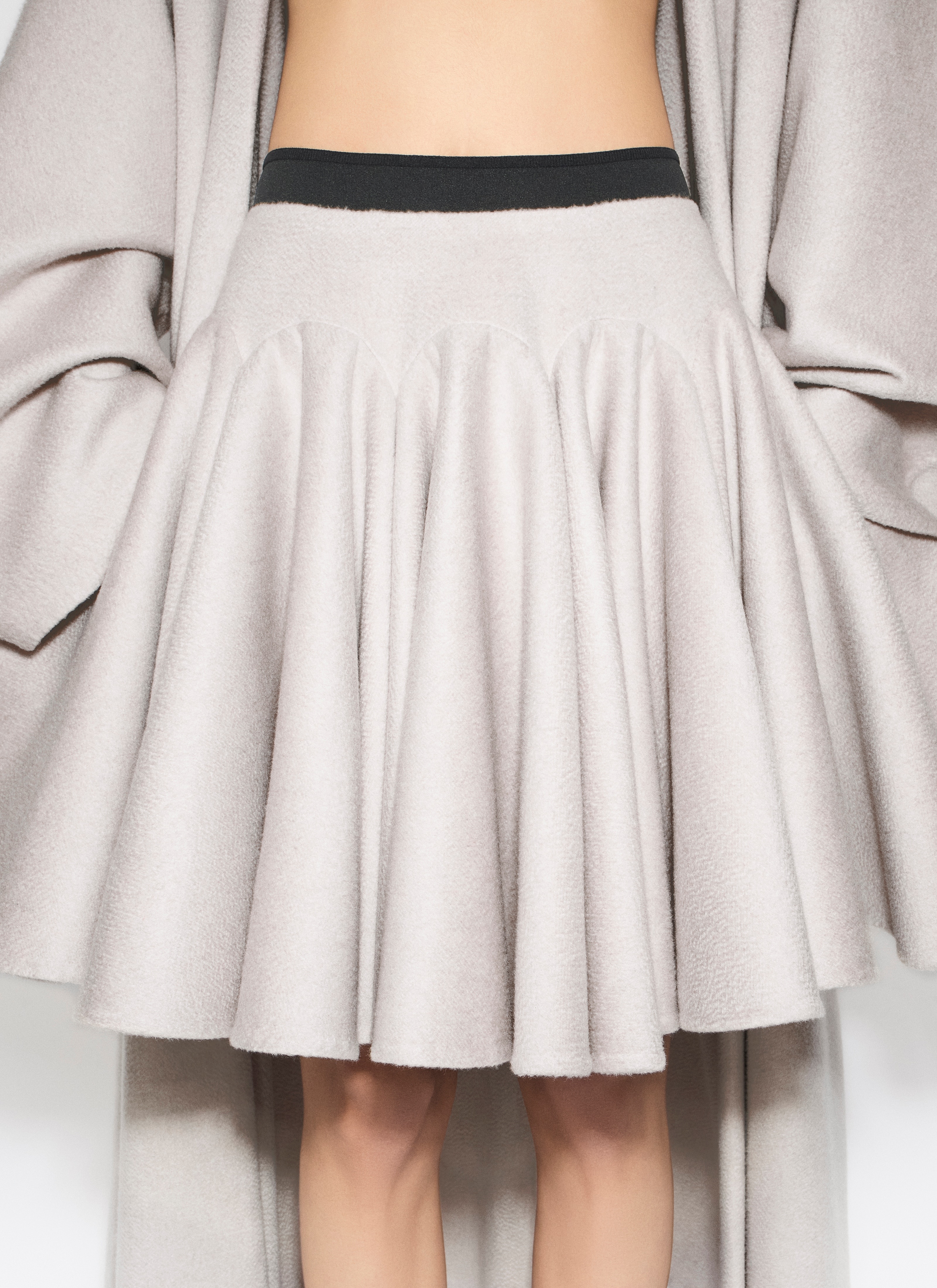 CASHMERE PEPLUM SKIRT - 4