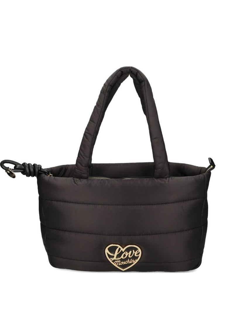 quilted heart-detail shoulder bag 1
