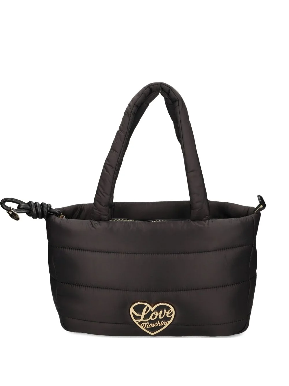 quilted heart-detail shoulder bag - 1