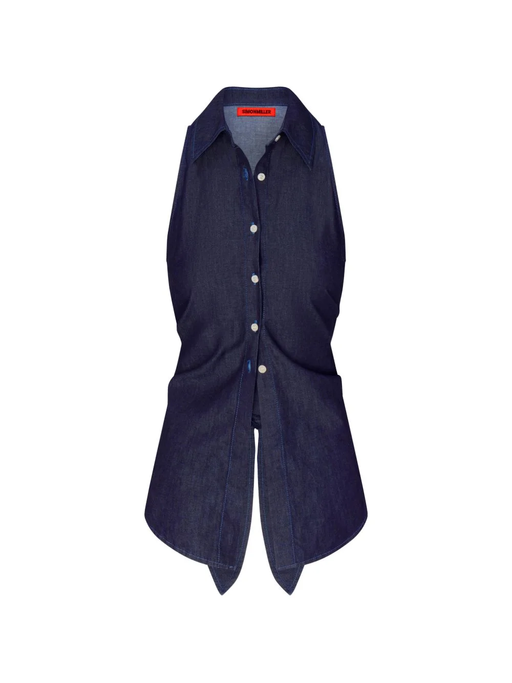 Loch sleeveless buttoned top - 1