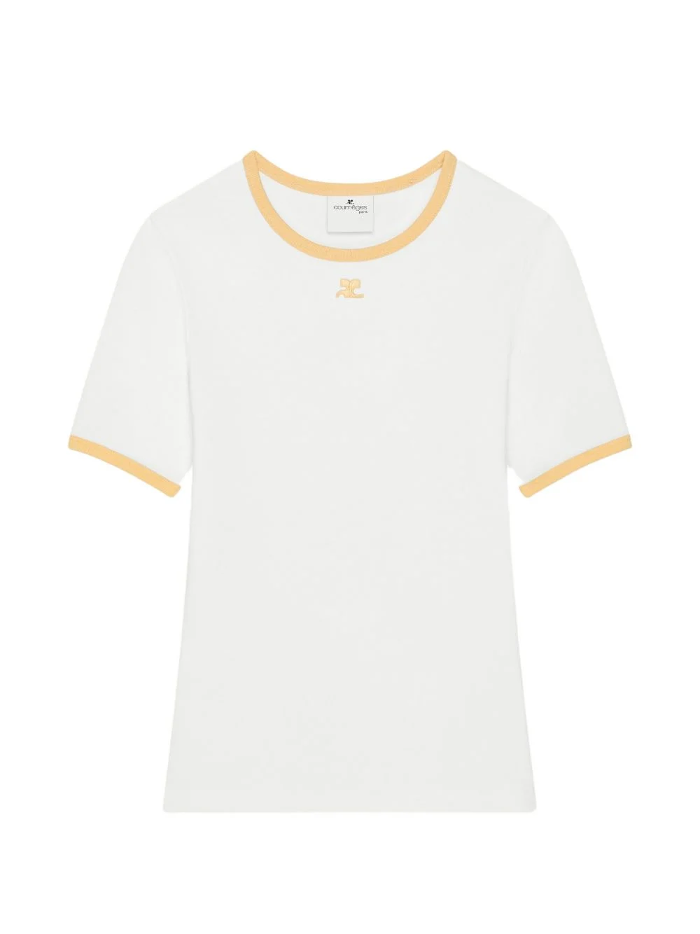 contrast-trim signature T-shirt - 1
