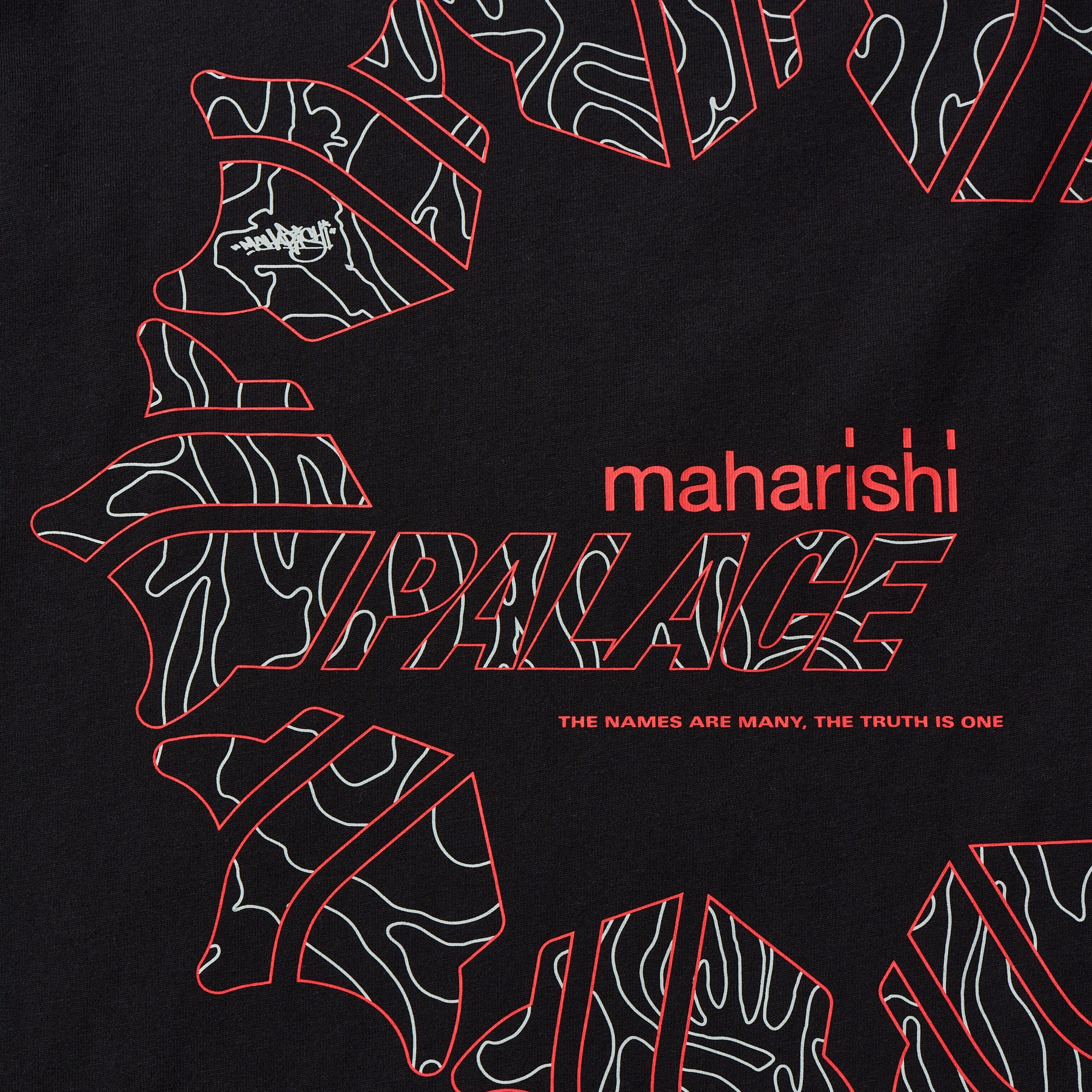 PALACE MAHARISHI TEMPLE STAR T-SHIRT BLACK - 4