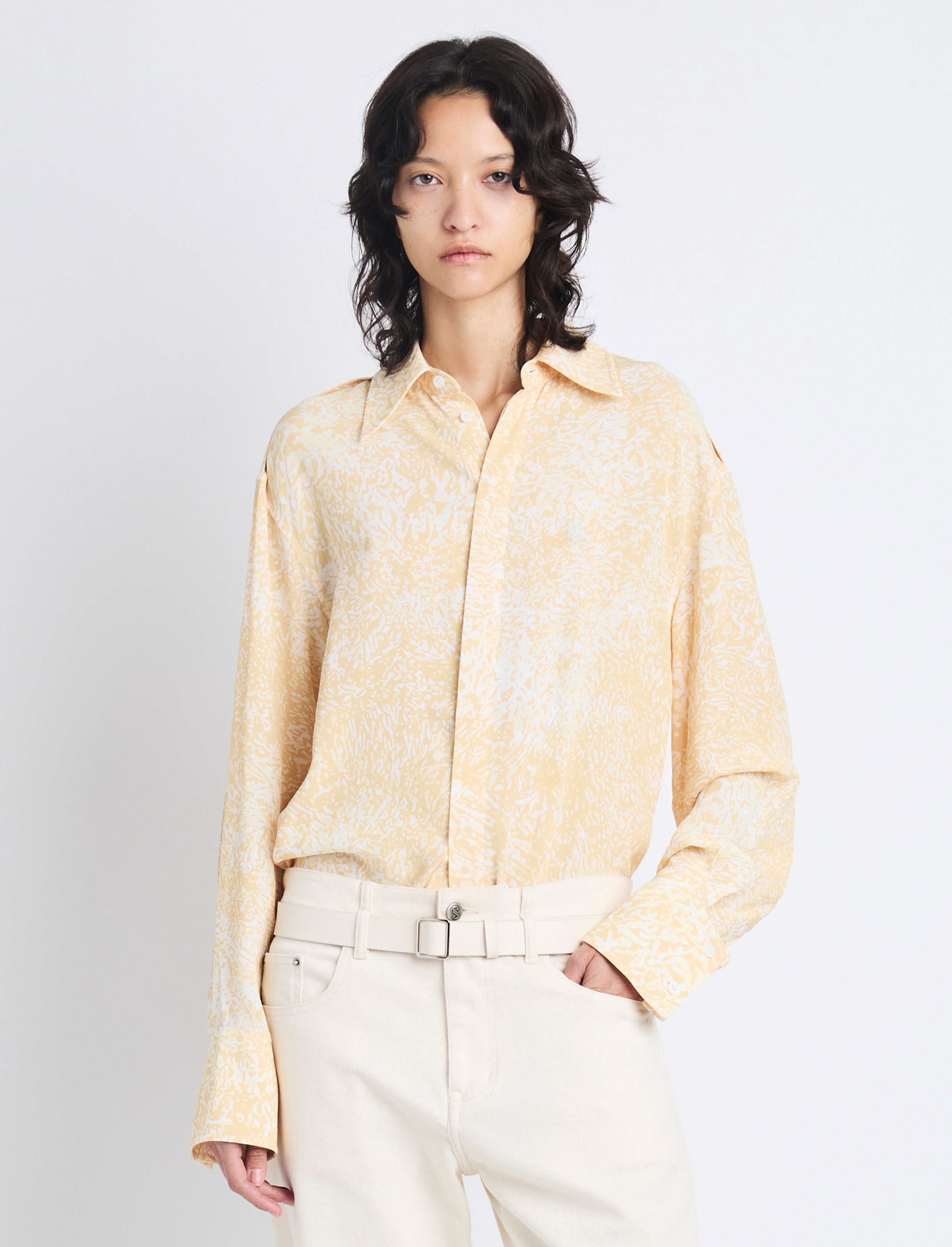 Norman Top in Printed Viscose Crepe - 2