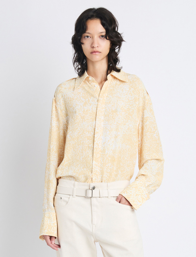Norman Top in Printed Viscose Crepe 2