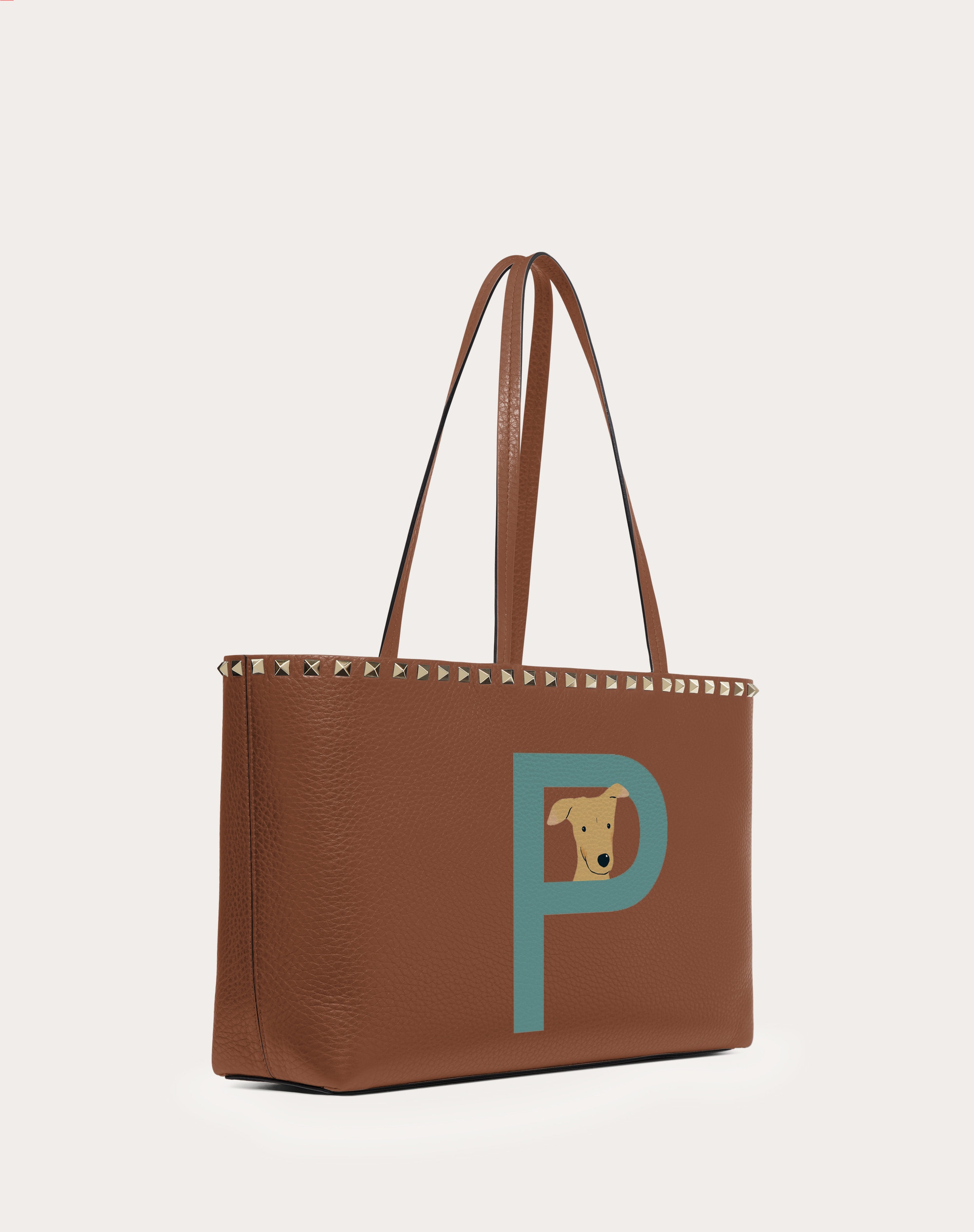 VALENTINO GARAVANI ROCKSTUD PET CUSTOMIZABLE SMALL TOTE BAG - 2
