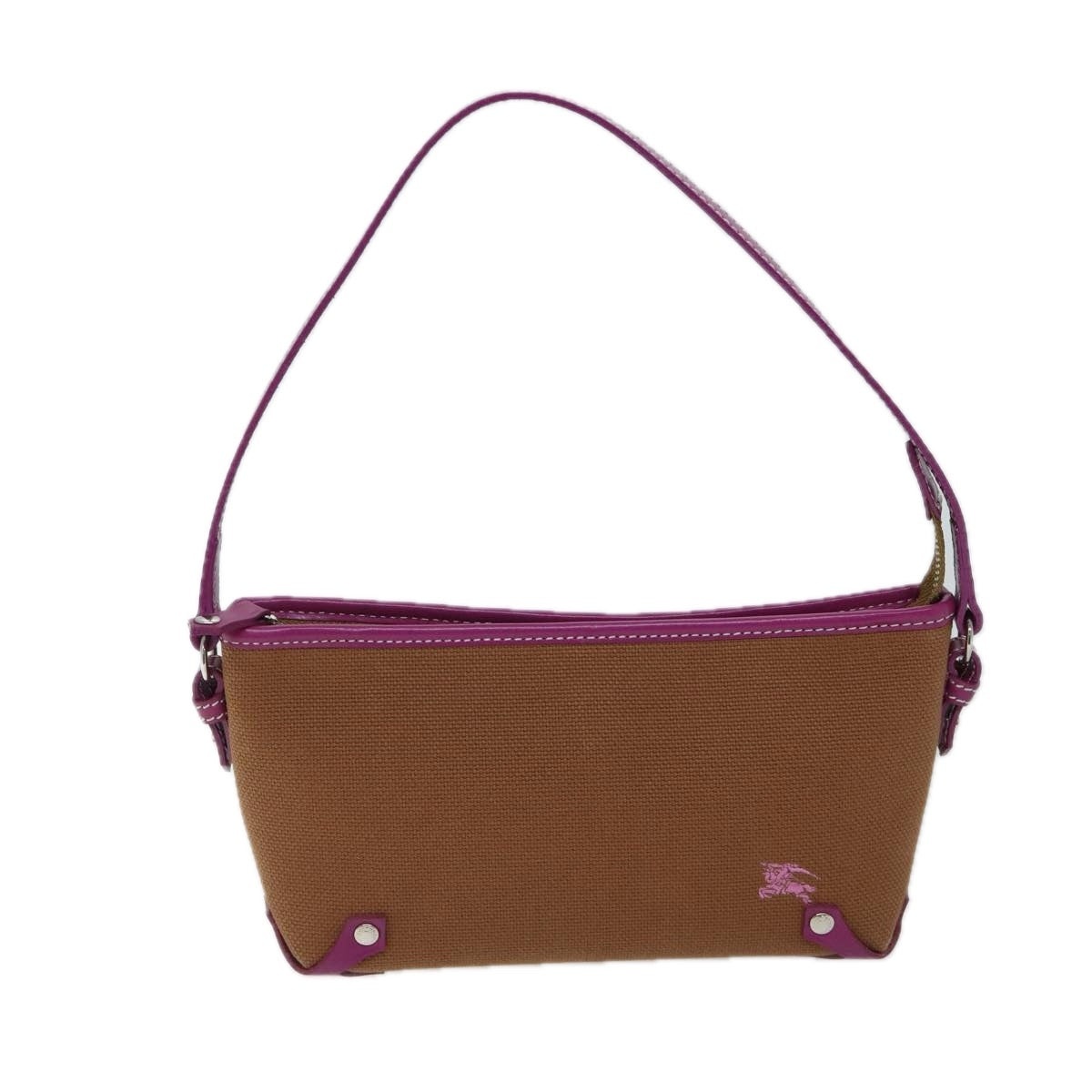 Burberry Blue Label Shoulder Bag Canvas Brown - 13