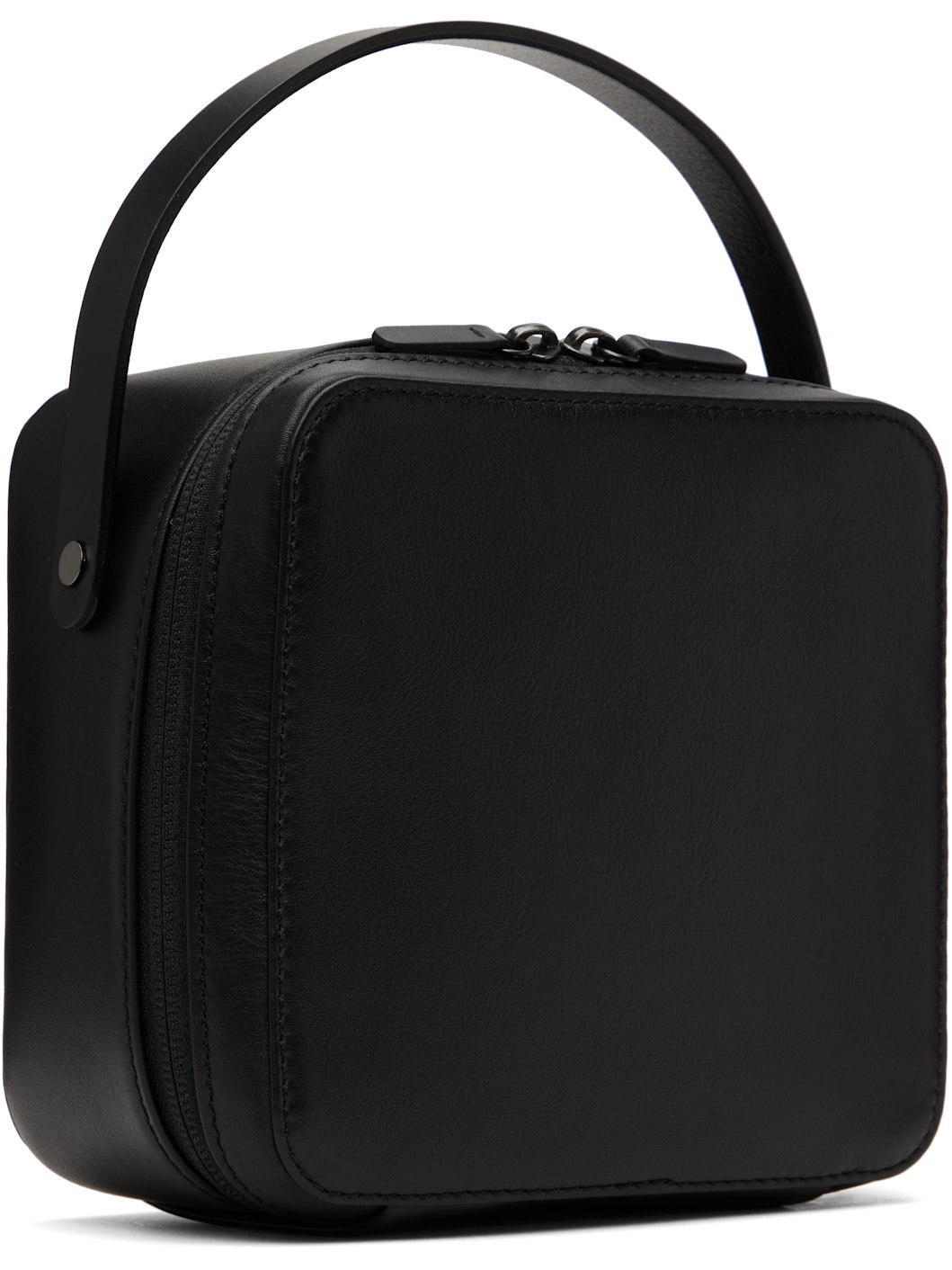 Black AETA Edition Leather Small Travel Case Bag - 2