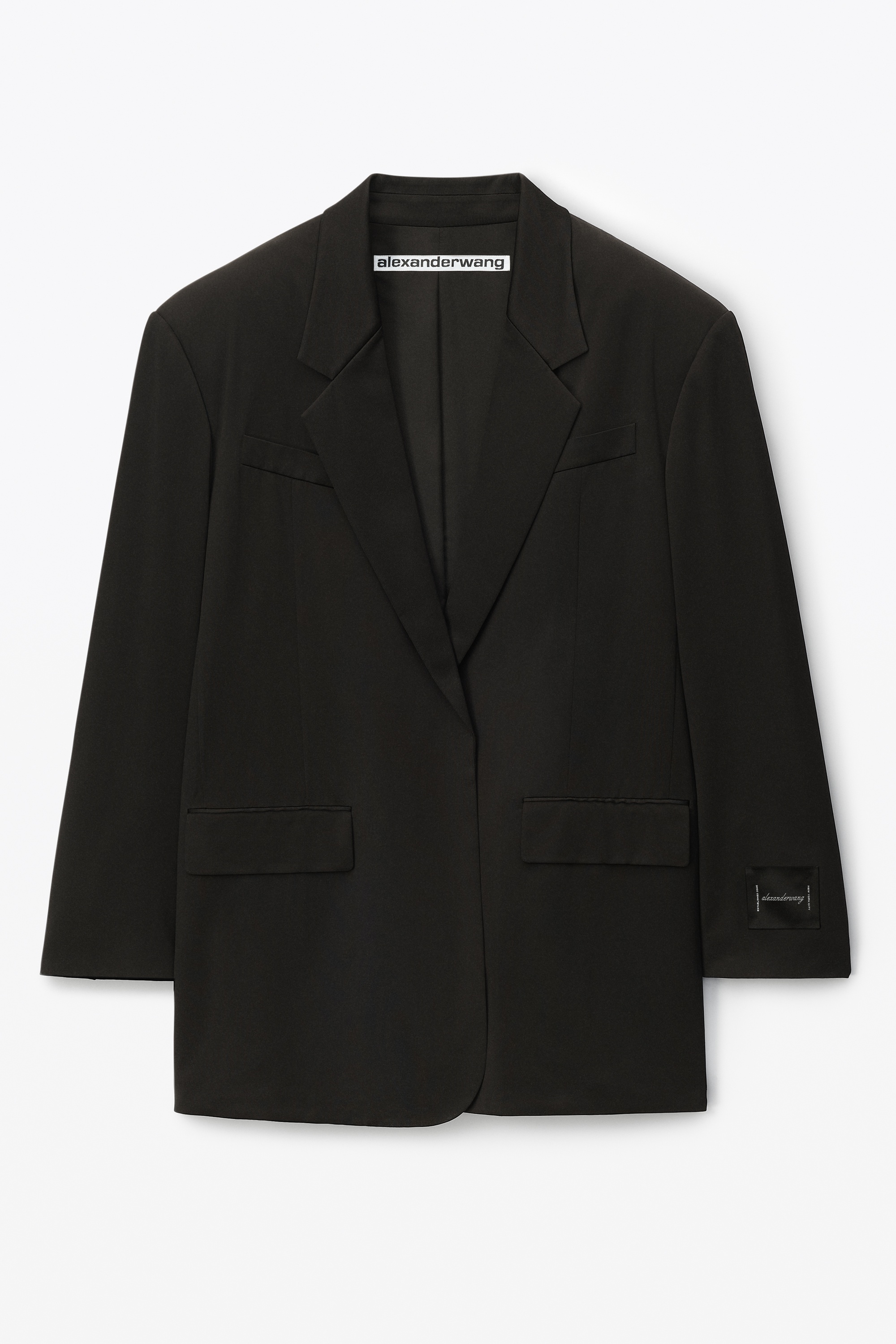 OVERSIZED BLAZER IN SHEER JERSEY - 1