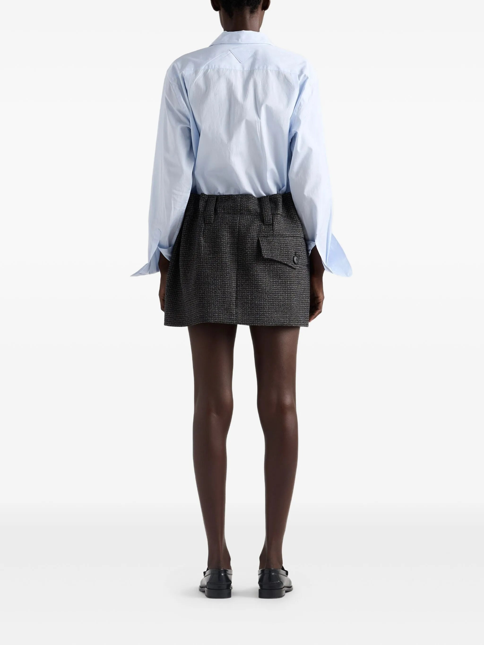 lace-up shirt - 3
