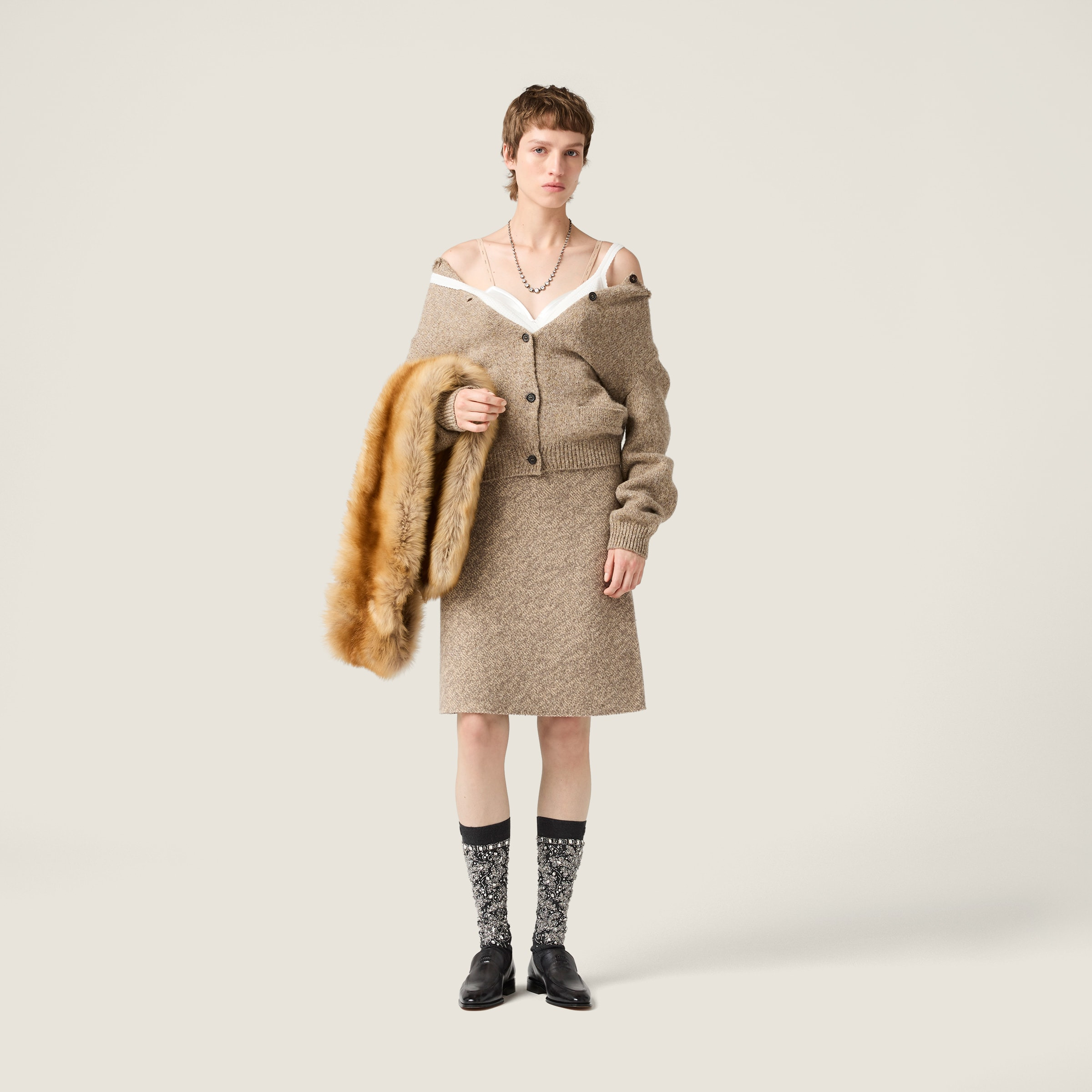 Wool knit skirt - 2