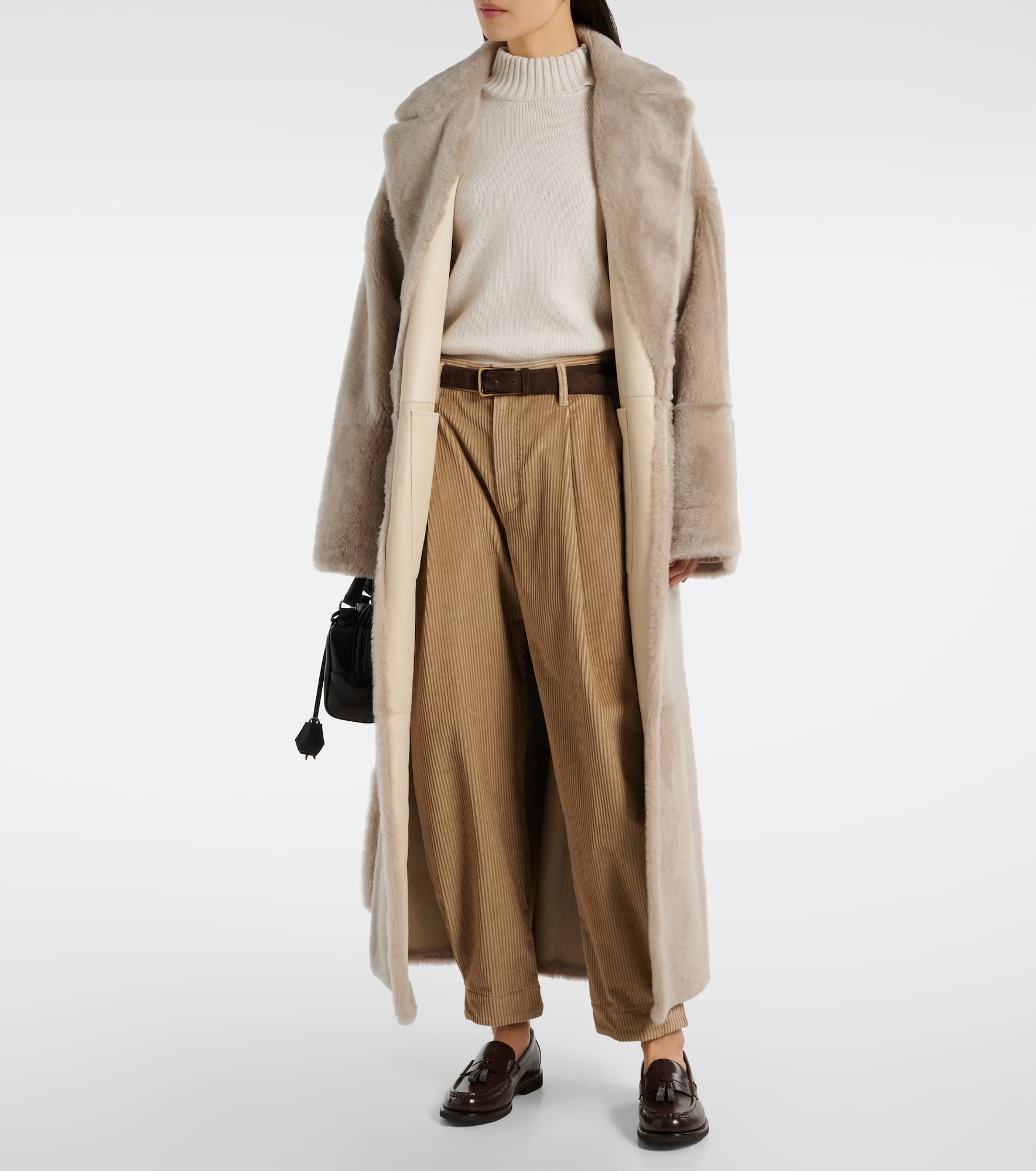 High-rise cotton cropped pants - 2