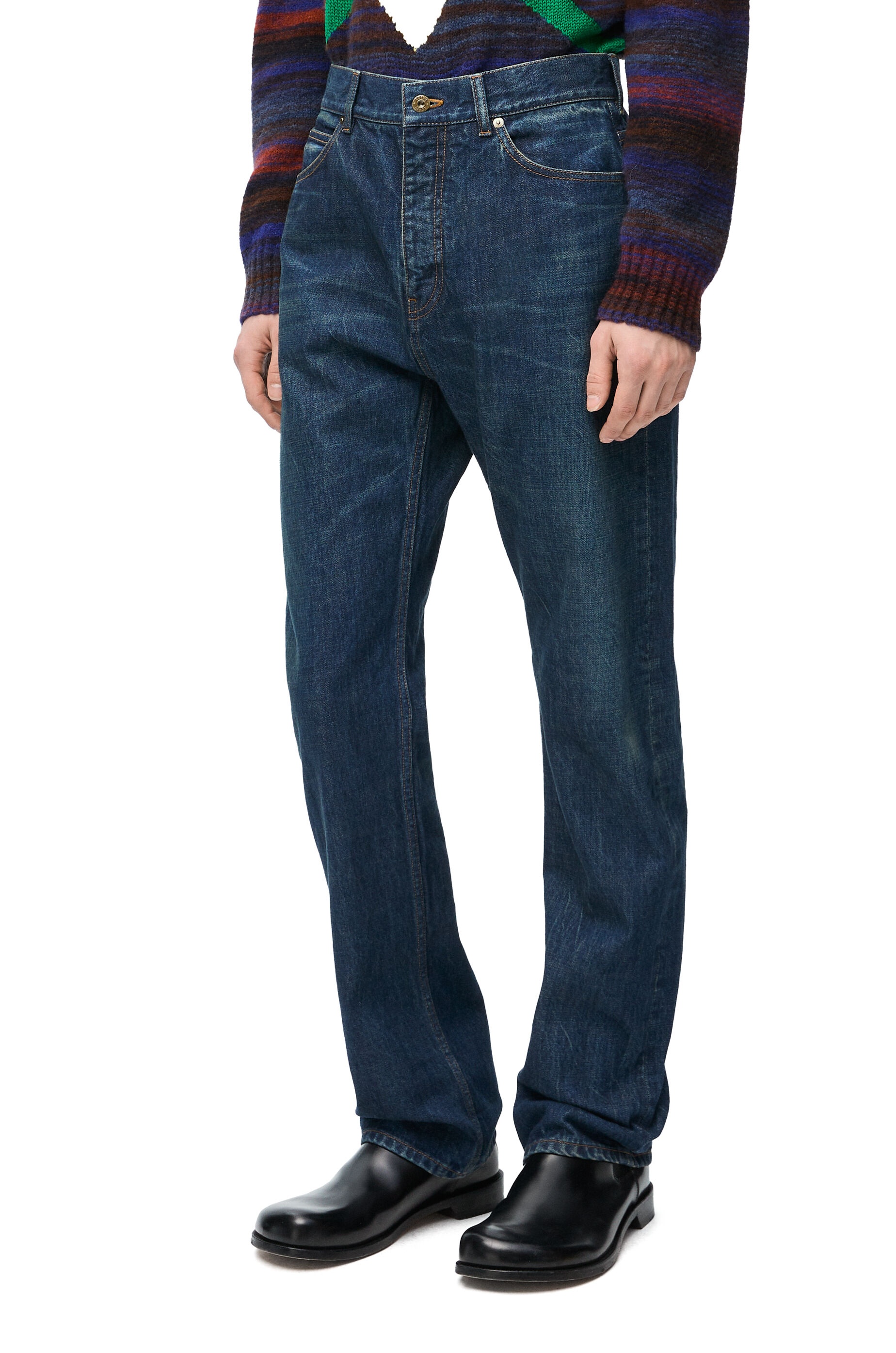 Straight leg jeans in denim - 3